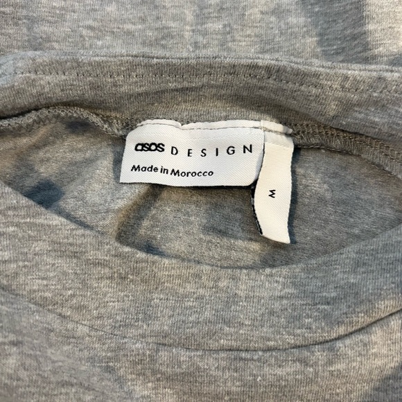 ASOS DESIGN Gray Drop Armhole Tank Athleisure Soft Stretchy Women's Medium - Picture 5 of 9